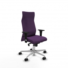 Piqueras y Crespo Albacete direcci?n sincro bali morado brazos 1D cromados base aluminio ruedas 65 nailon