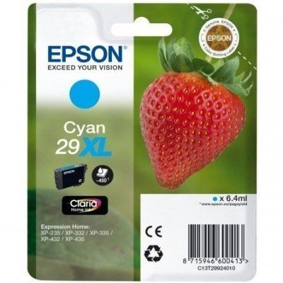 Epson T2992 (29XL) Cyan Cartucho de Tinta Original - C13T29924012