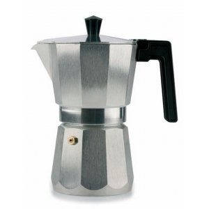 Cafetera italiana Valira 3109, 9 tazas, vitro, aluminio