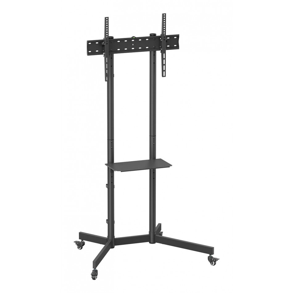 AISENS - SOPORTE DE SUELO ECO CON RUEDA, BANDEJA PARA DVD PARA MONITOR