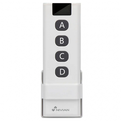 Pulsador inalámbrico Nivian - 4 botones | Escenas inteligentes | ZigBee | Control remoto