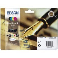 Tinta Epson 16 T1626 Pack Negro/tricolor