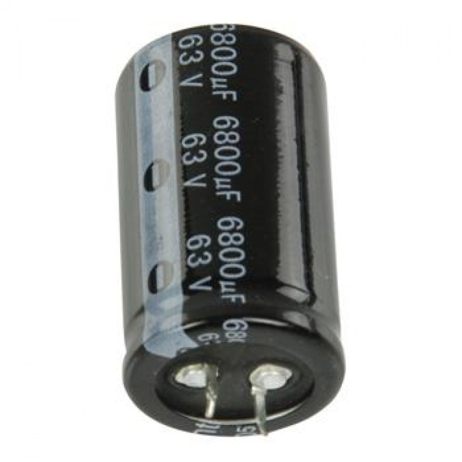 Condensador Electrolitico 6800uF 63Vdc 105ºC 30x50mm 2pin