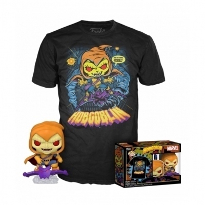 Funko pop marvel spiderman hobgoblin + camiseta exclusiva talla l