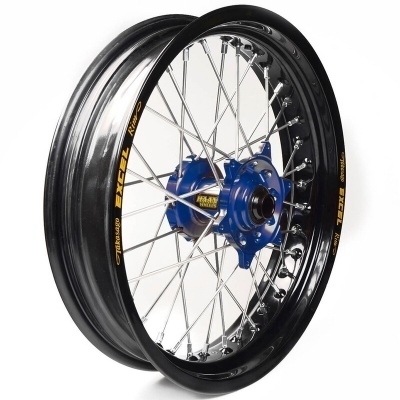 Rueda completa Haan Wheels aro negro 16-3,50 buje azul 1 55150/3/5 1 55150/3/5