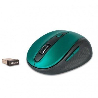 Ratón Inalámbrico NGS Evo Mute/ Hasta 1600 DPI/ Azul