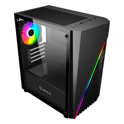 UNYKAch Caja Micro ATX MINI GLAYZE