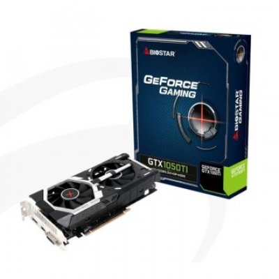 VGA BIOSTAR GEFORCE GTX1050 4GB GDDR5 1xDP 1xHDMI 1xDVI 1455MHz CUDA 640 128BIT 250W