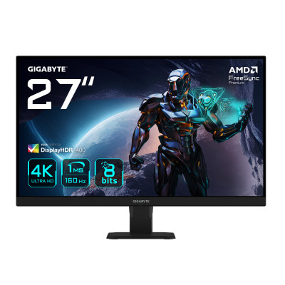 GS27U 27 Monitor de juegos UHD - 3840 x 2160, 160Hz, 1ms, 350 cd/m², Display HDR400, HDMI 2.1, DisplayPort 1.4