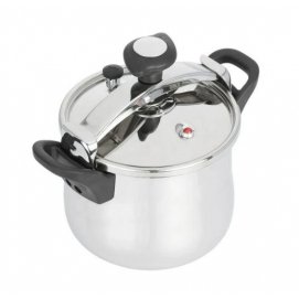 Olla a presión rápida Jata OPC8, ABOMBADA, 8 litros, inox