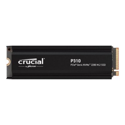 Disco duro interno solido ssd crucial p310 2tb m.2 nvme pci express 4.0 heatsink