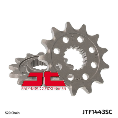 Piñón JT SPROCKETS acero autolimpiable 1443 - Paso 520 JTF1443.13SC