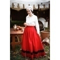 Landsknecht Skirt Flora - Red/Black