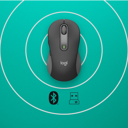 Logitech - Signature M650 ratón Wireless + Bluetooth Óptico 4000 DPI