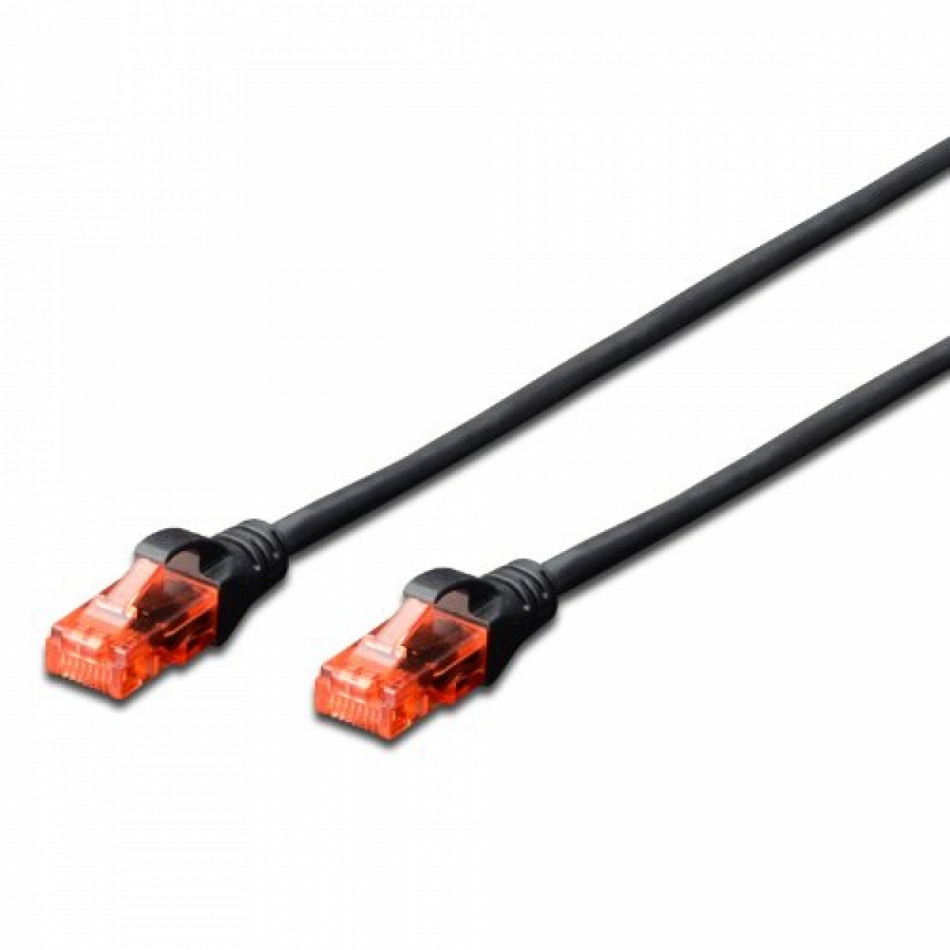 Ewent - IM1020 Cable de Red CAT 6 U/UTP 3 m black