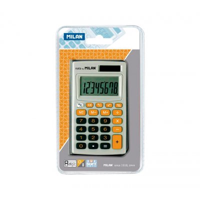CALCULADORA 8 DIG FUNDA TECLAS NA MILAN 150208OBL