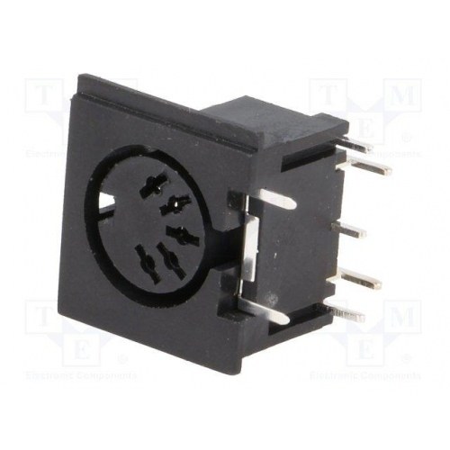 Conector DIN Hembra 5pin 180º para Cto/impreso