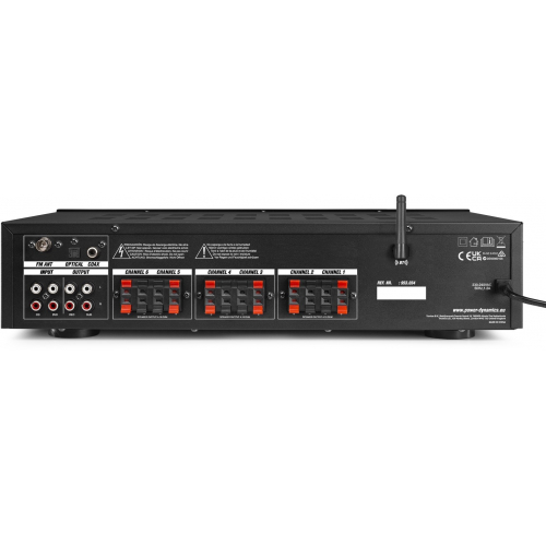 Amplificador Audio Stereo 6Zonas 600Wmax PV260BT