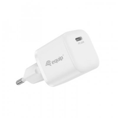 CARGADOR DE PARED EQUIP PACK 25 UNIDADES QUICK CHARGE PD 1 PUERTO USB-C 20W EQUIP LIFE