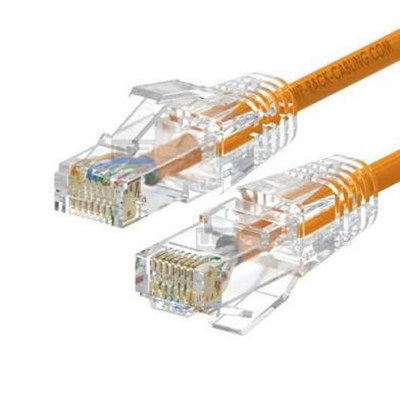 Cable de red slim wp latiguillo rj45 u - utp cat.6a 0.2m naranja