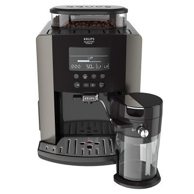 Cafetera Expreso Krups Arabica Latte/ 1450W/ 15 Bares/ Gris plata