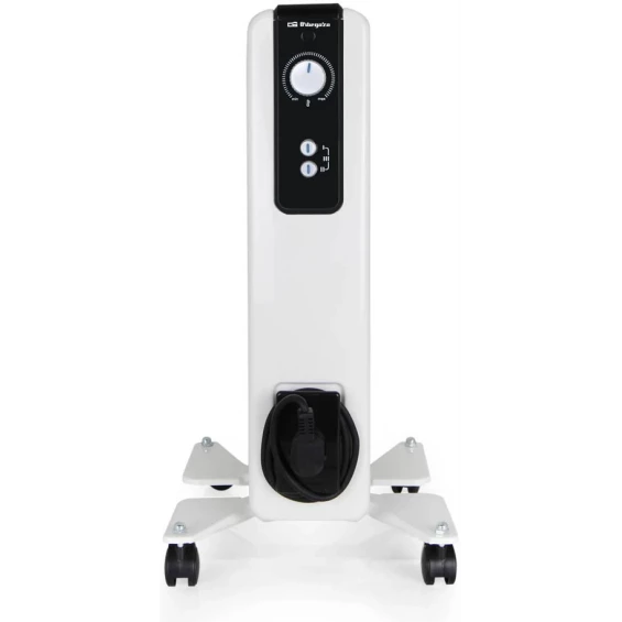 Radiador de aceite Orbegozo RH 1000, 1.000 W, 5 elementos, 2 potencias, termostato regulable, blanco - imagen 2