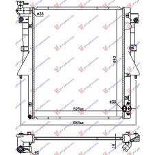 RADIATOR 2.4 DI-D DIESEL (525x669x16) (4N15) (NRF)