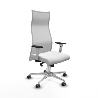 Albacete malla sincro malla blanca bali blanco brazos blancos base aluminio ruedas 65mm engomadas