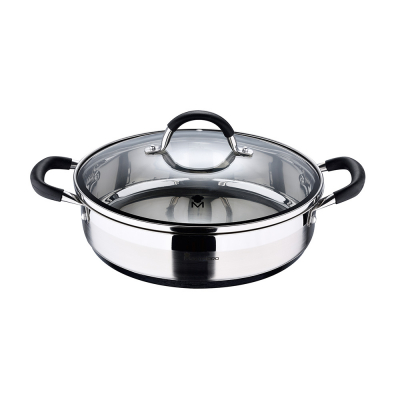 Tartera 3,8 l de acero inoxidable con tapa foodies ø28 x 7,5 cm