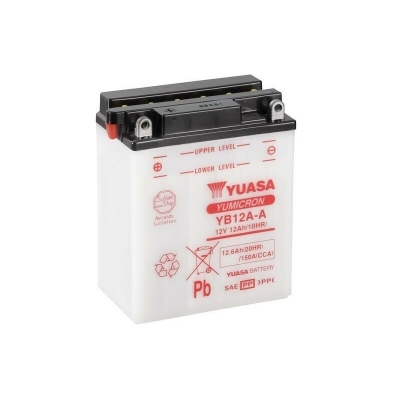 Batería Yuasa YB12A-A Dry charged (sin electrolito) YB12A-A