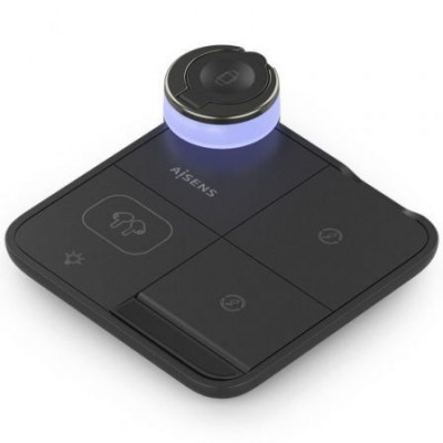 Base de carga Inalámbrica Aisens ASCH-15W4WC062-BK/ 15W/ Negro