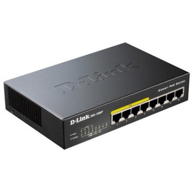 Switch D-Link DGS-1008P 8 Puertos/ RJ-45 Gigabit 10/100/1000/ PoE