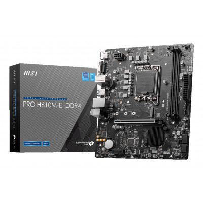 PRO H610M-E DDR4 placa base Intel H610 LGA 1700 micro ATX