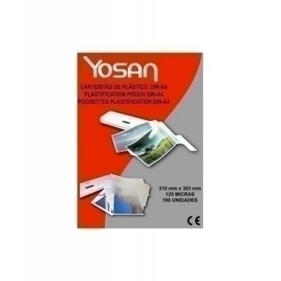 FUNDA PLASTIF. YOSAN A4 125µ P/100