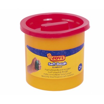 Jovi Soft Dough Blandiver Pack con 5 Botes de Pasta de Modelar 110gr - Blanda y Flexible - Facil de Amasar y Moldear - Ideal para Iniciacion al Modelaje - Color Rojo