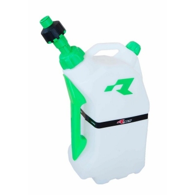 RACETECH Quick Fill Fuel Can 15L Translucent/Green R-GASCAVE0020