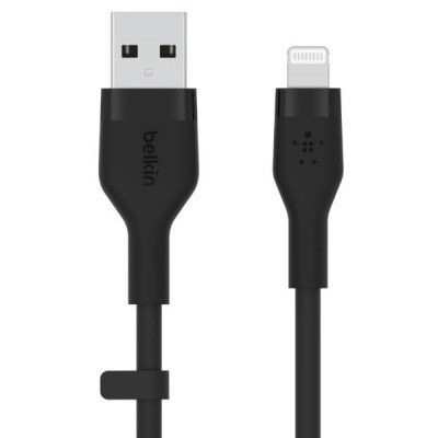 USB-A TO LTG_SILICON 1M BLACK