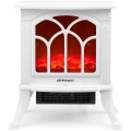 Chimenea eléctrica Orbegozo CM 9021, 1.500 W, efecto fuego real, calefactor cerámico, 2 potencias, blanco - imagen 2
