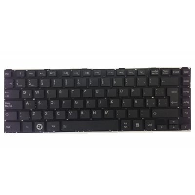 Teclado compatible para portátil TOSHIBA Satellite L800 / L830 / L840 Negro / Sin marco