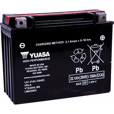 Baterías sin mantenimiento AGM de alto rendimiento YUASA YTX24HL-BS(CP)