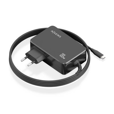 CARGADOR AISENS GAN 100W PD3.0 1XUSB-C 1.8M NEGRO