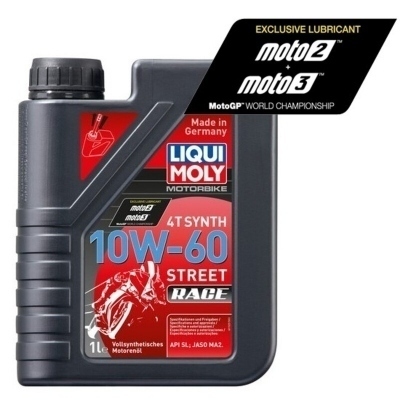 Botella de 1L aceite de motor Liqui Moly 100% sintético 4T Synth 10w-60 Race 1525