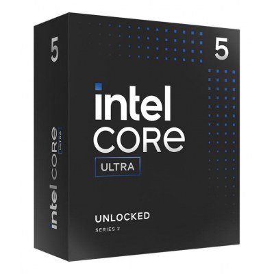Intel Core Ultra 5 245K - hasta 5.20GHz - 14 núcleos - 14 hilos - 24MB caché - LGA1851 Socket - Box (no incluye disipador)