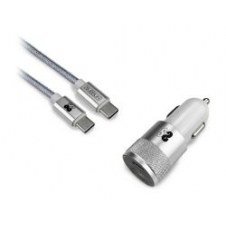 Cargador Coche Subblim 2usb+cable Usb-c Plat(chg-5cpd01