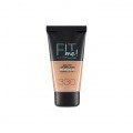 Maybelline Fit Me Mate y Afinaporos Base De Maquillaje Tono 330 Toffee Calca A Tu Tono y Textura Pieles Oscuras - 30ml