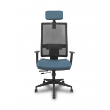 Piqueras y Crespo Silla Horna traslack bali gris oscuro brazos 1D ruedas engomadas 65mm y cabecero regulable