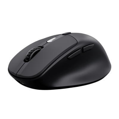 Trust Zevo Raton Inalambrico - Ajustable hasta 4000dpi - Bluetooth - Clic Silencioso - Receptor USB-A - Multidispositivo - 40x70x104mm - Color Negro