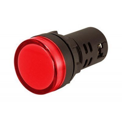 Piloto LED 24VAC/DC Alto Brillo ROJO