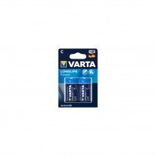 Varta blister 2 pilas alcalinas LR14C longlife power azul plata