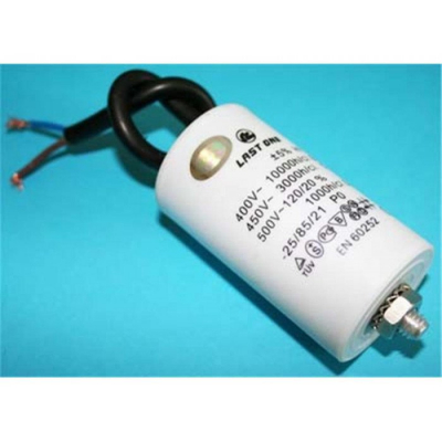 Condensador MOTOR 20uF 450Vac CABLES + M8 Medidas 42x72mm (5141353)